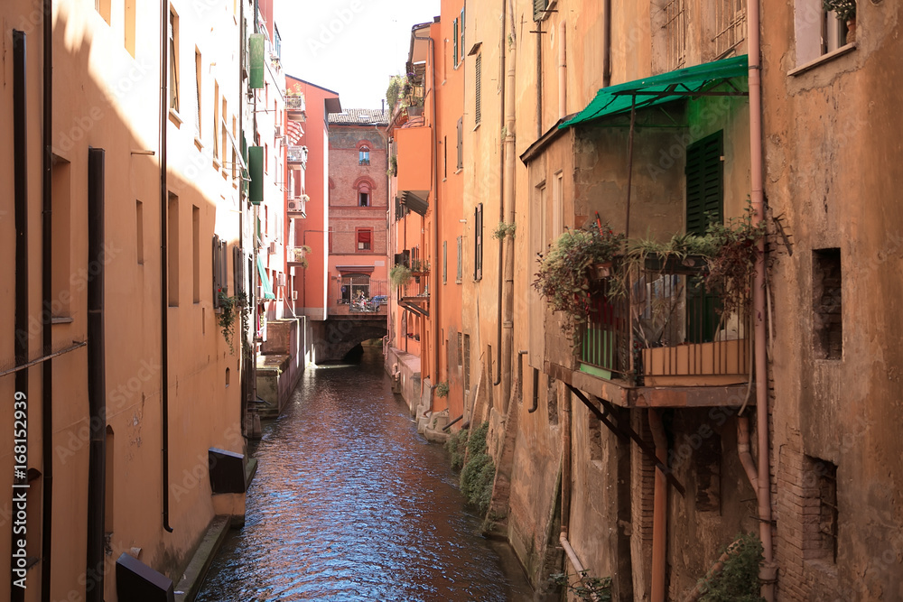 Canal in Bologna, Italy