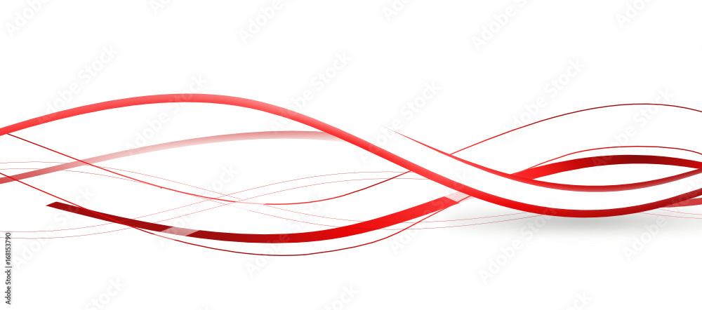 Band Banner Rot Schwung Hintergrund Welle Wellen Stock Vector | Adobe Stock