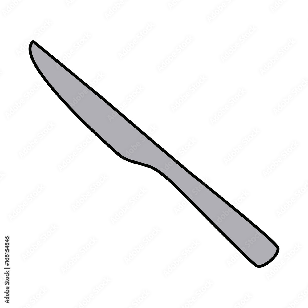 knife cutlery eating utensil kitchen icon vector illustration knife cutlery eating utensil kitchen icon vector illustration