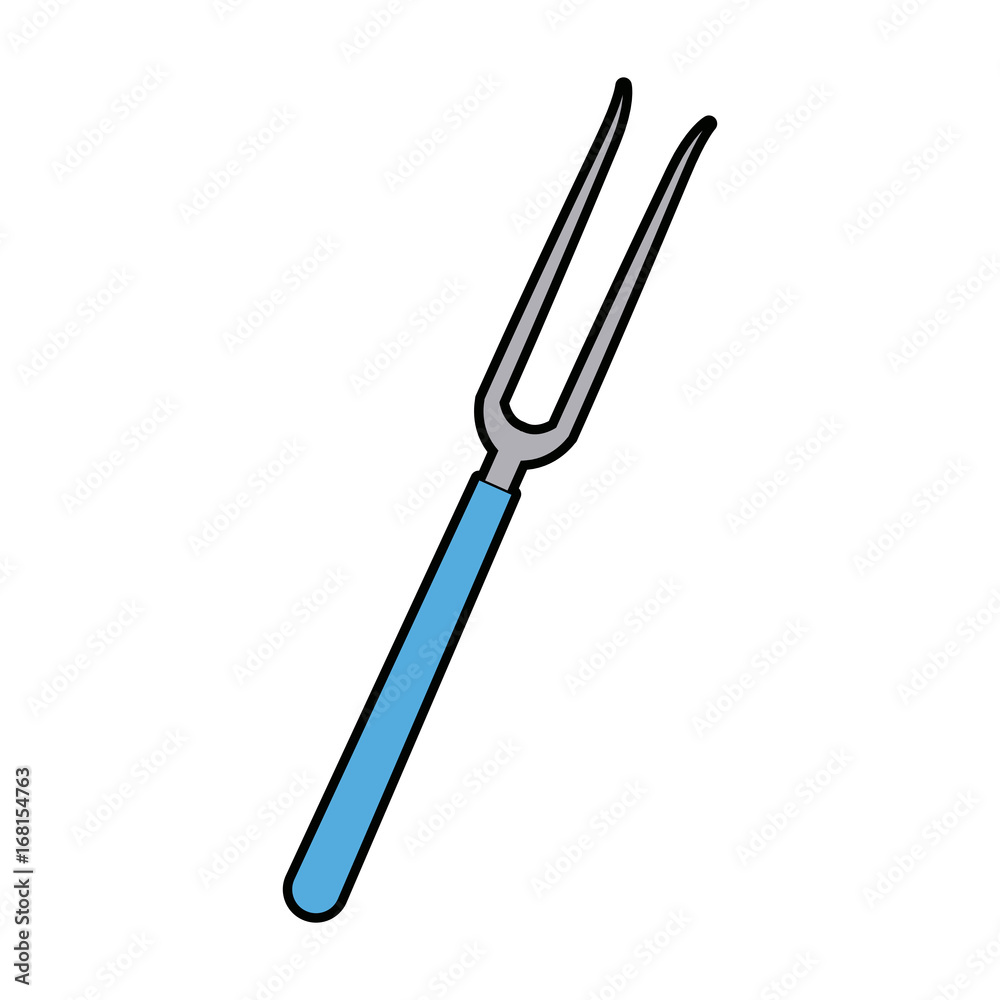 grill fork tool cooking kitchen icon vector illustration grill fork tool cooking kitchen icon vector illustration