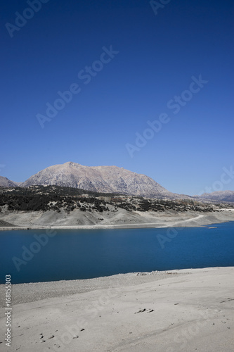  Reservoir and Mountain. Gombe, Turkey