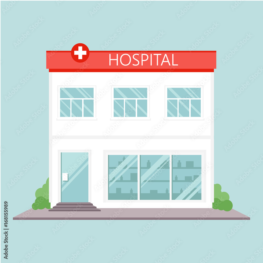 Hospital building vector Hospital building vector