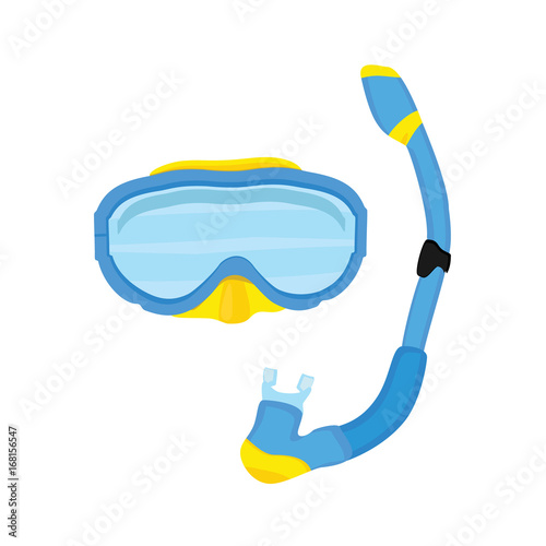 Diving mask and snorkel