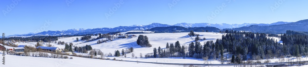 winterliches Alpen-Panorama