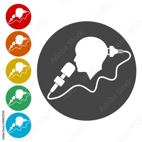 Speaker icons set - Illustration