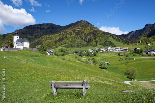 Village of Sorica is one of most beautiful mountain villages in Slovenia. photo