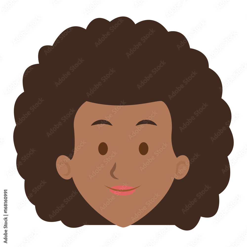 woman face smile expression cartoon character on white background vector illustration woman face smile expression cartoon character on white background vector illustration