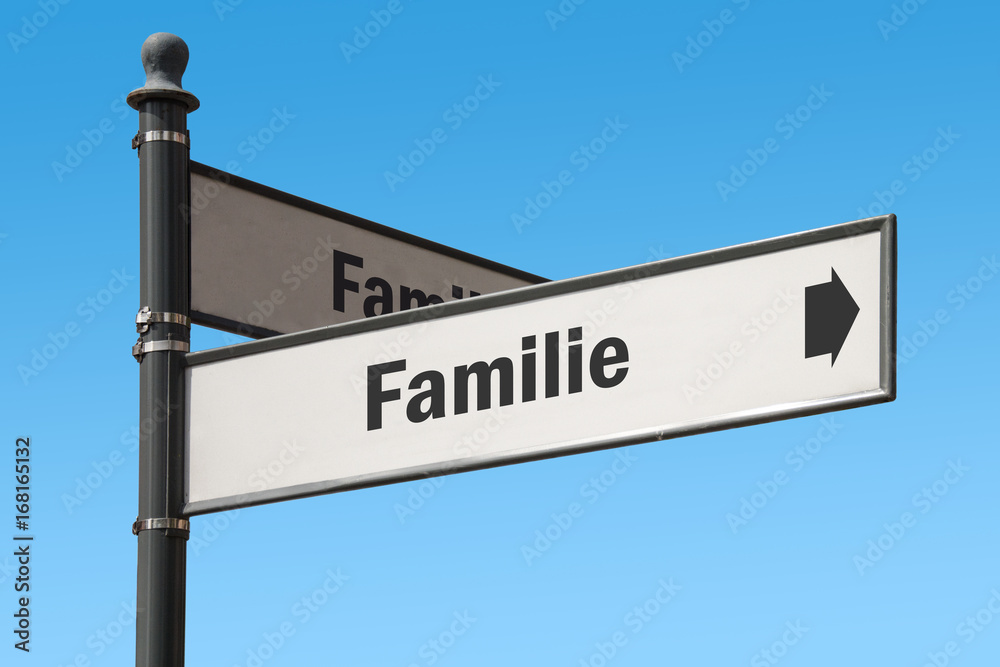 Fototapeta premium Schild 175 - Familie