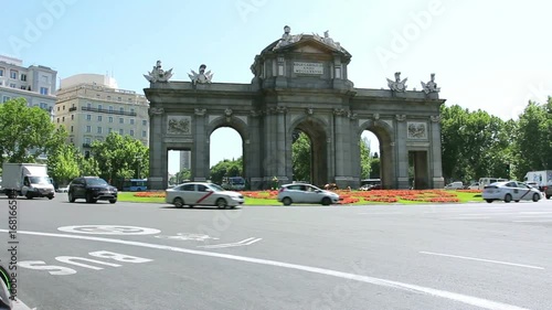 MADRID, SPAIN - 15 MAY. The Puerta de Alcala (Alcala Gate) in Madrid, Spain