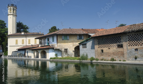 Inzago  Milan  Lombardy  Italy   canal of Martesana