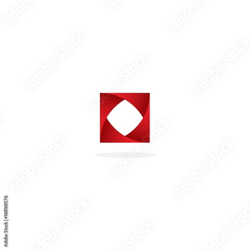 Free Download abstract Red Square logo design  - GFXLoad