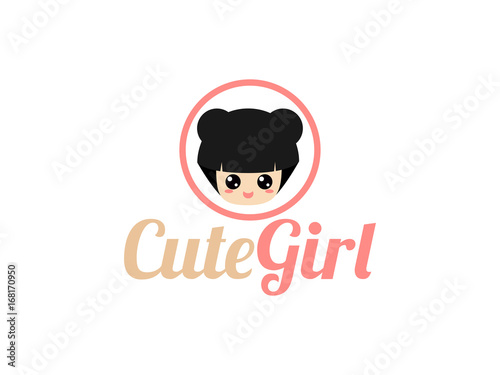 Cute girl icon