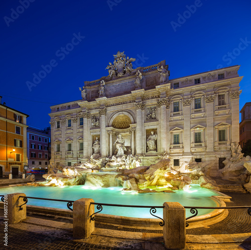 Trevi Fountain - the largest and most famous of the fountains of Rome. Italy.