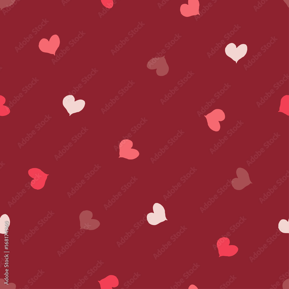 Seamless vector background with decorative hearts. Valentine's day. Hand-drawing. Textile rapport. Seamless vector background with decorative hearts. Valentine's day. Hand-drawing. Textile rapport.