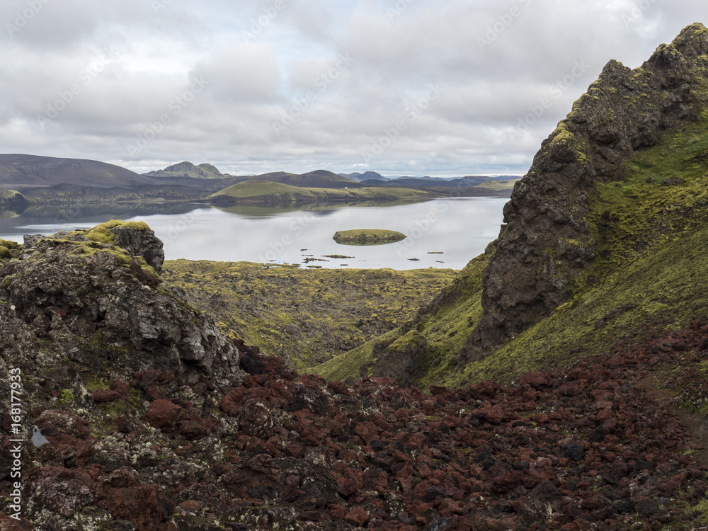 Montagne et terre volcanique d'Islande (Landmannalaugar)