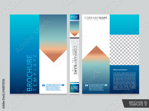 rochure design template vector.Flyers annual report. Leaflet cover presentation. Layout . illustration. photo