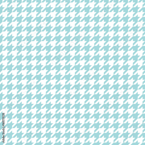 Retro Seamless Houndstooth Pattern Turquoise