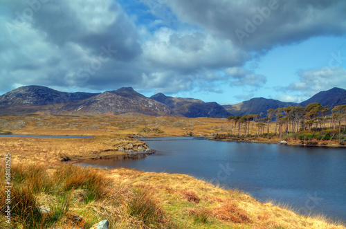 Connemara lake and mountains in Co. Mayo, Ireland