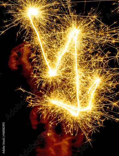 Sparkler, happiness, feastful, flash photo