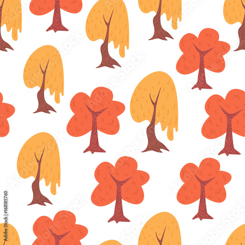 Simple seamless tree pattern