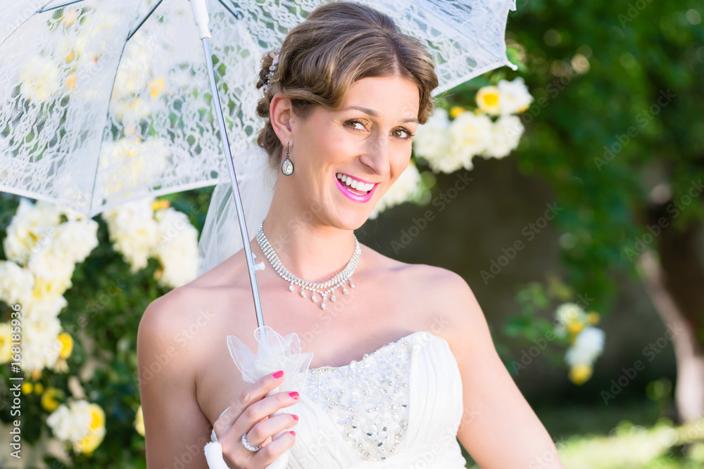 Handgemachter Hochzeits-Sonnenschirm Mit Spitze - Zarter Spitzenschirm Für Braut-Fotos & Deko