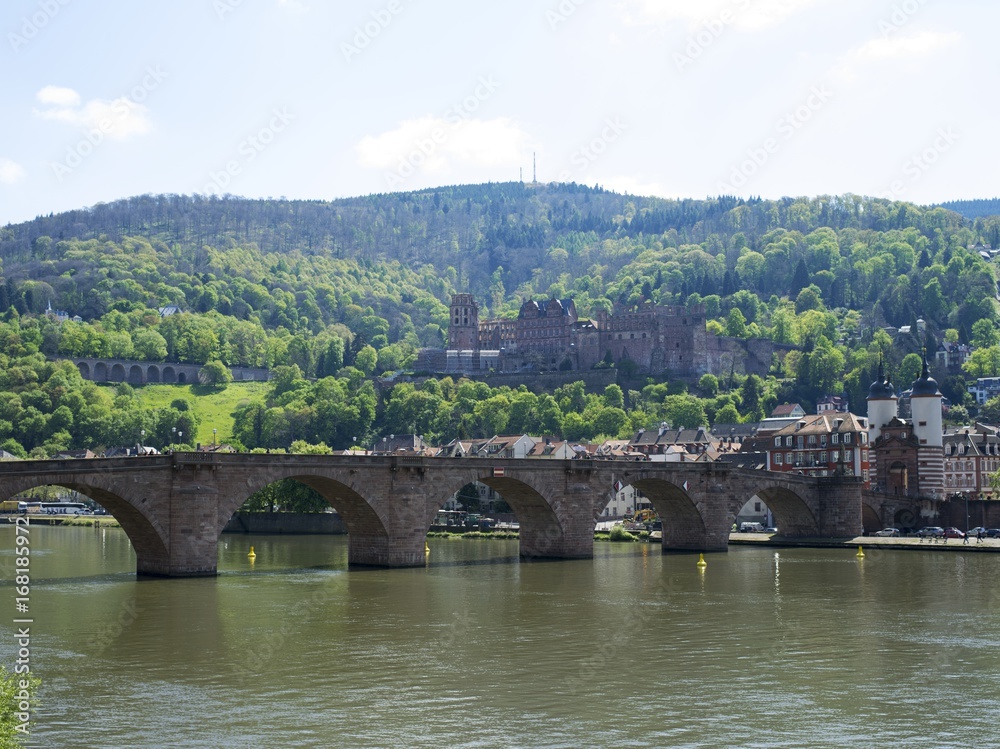 Heidelberg mit Alter Brückeu nd Schloss
