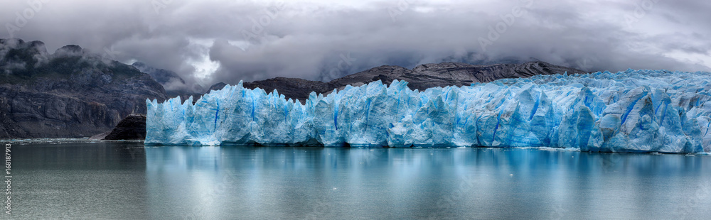 Grey Glacier at Torres del Paine NP, Patagonia, Chile - HDR panorama