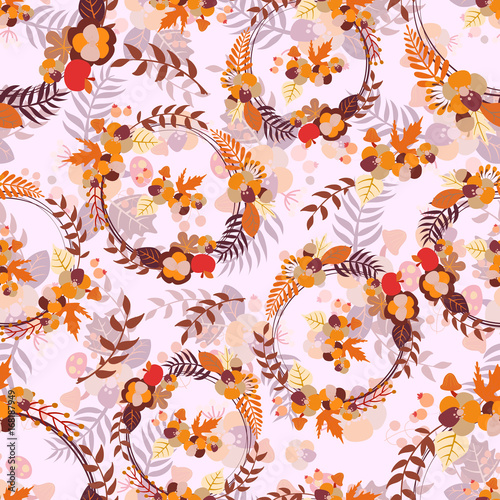 Seamless autumn pattern