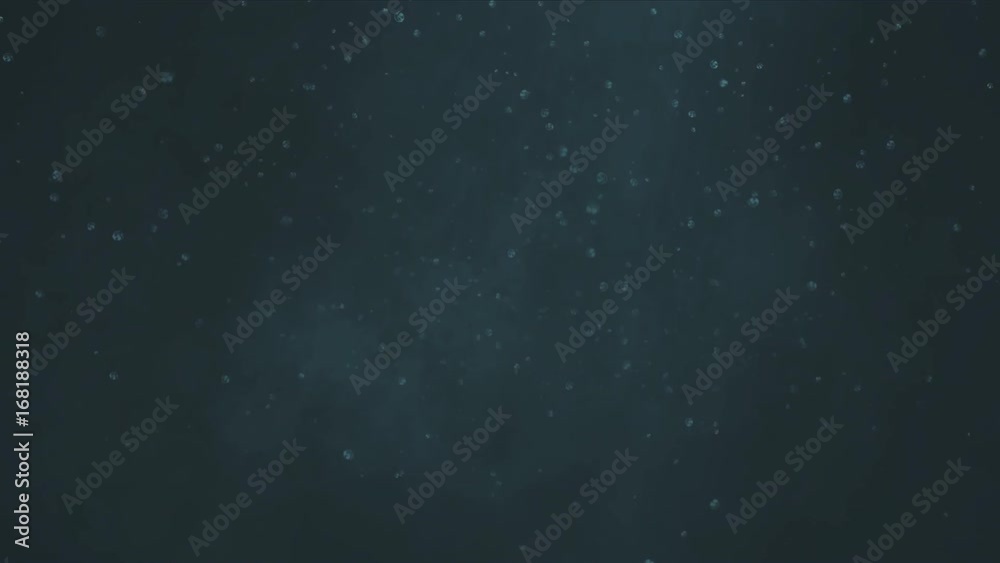 Light in deep water. Light at great depth underwater.