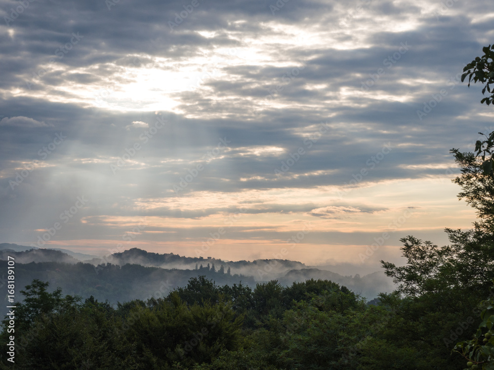 Hrvatsko Zagorje - Morgennebel