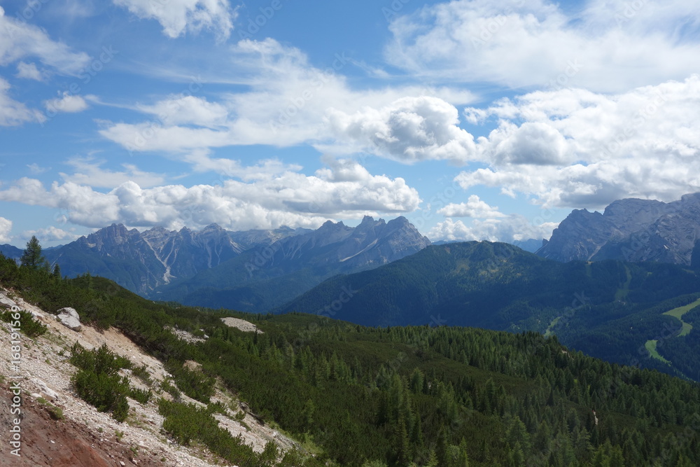 Dolomites mountains view Dolomites mountains view
