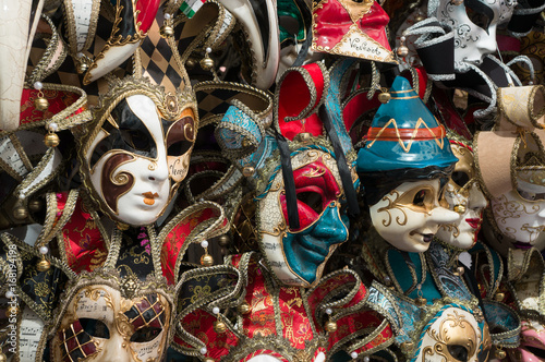 traditional carnival masks in Venice