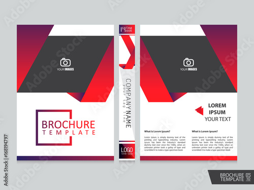 rochure design template vector.Flyers annual report. Leaflet cover presentation. Layout . illustration. photo