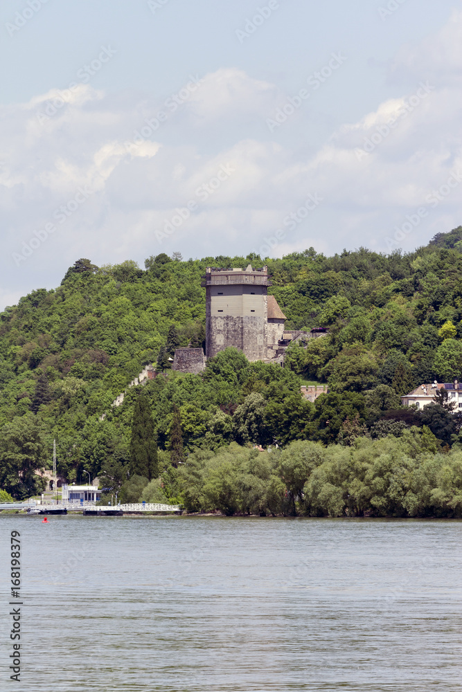 Visegrad castle and the Danube bend in Hungary