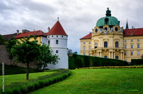 Klosterneuburg monastery near Vienna, antique baroque abbey