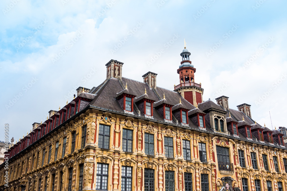 Obraz premium Renaissance stock exchange in Lille, France