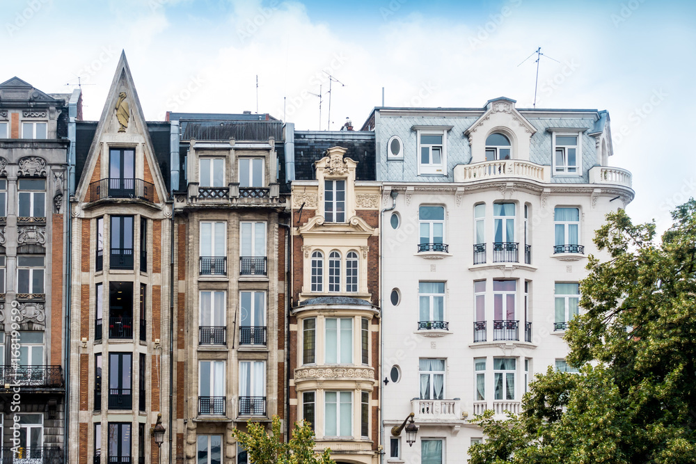 Fototapeta premium street view of downtown in Lille, France