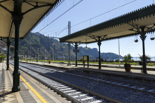 Railway station of Taormina in Sicily, Italy