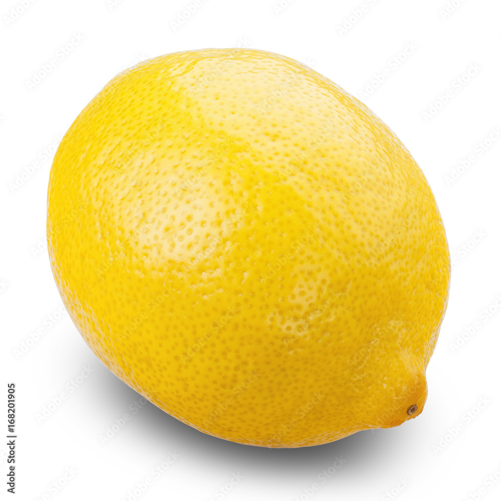 Fresh ripe lemons isolated on white background Fresh ripe lemons isolated on white background