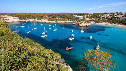 panorama sulla baia di Cala Galdana - isola di Minorca (Baleari) photo