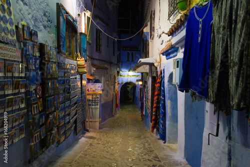 night scene in moroccan town chefchaouen © Nikolai Link