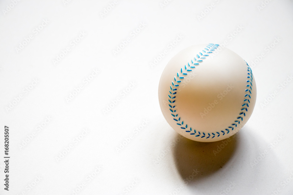 Basetball child toy placed on white background Basetball child toy placed on white background