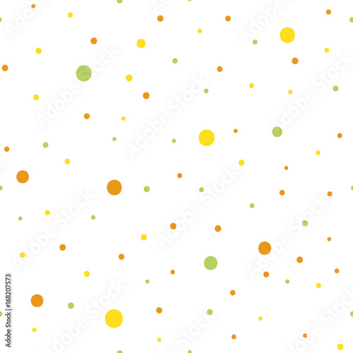 Fototapeta Naklejka Na Ścianę i Meble -  Vector seamless multicolor dots pattern
