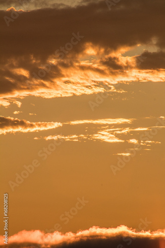 Golden Clouds at Sunset