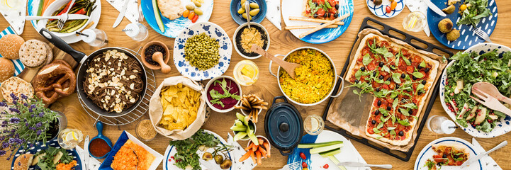 Variety of vegetarian food