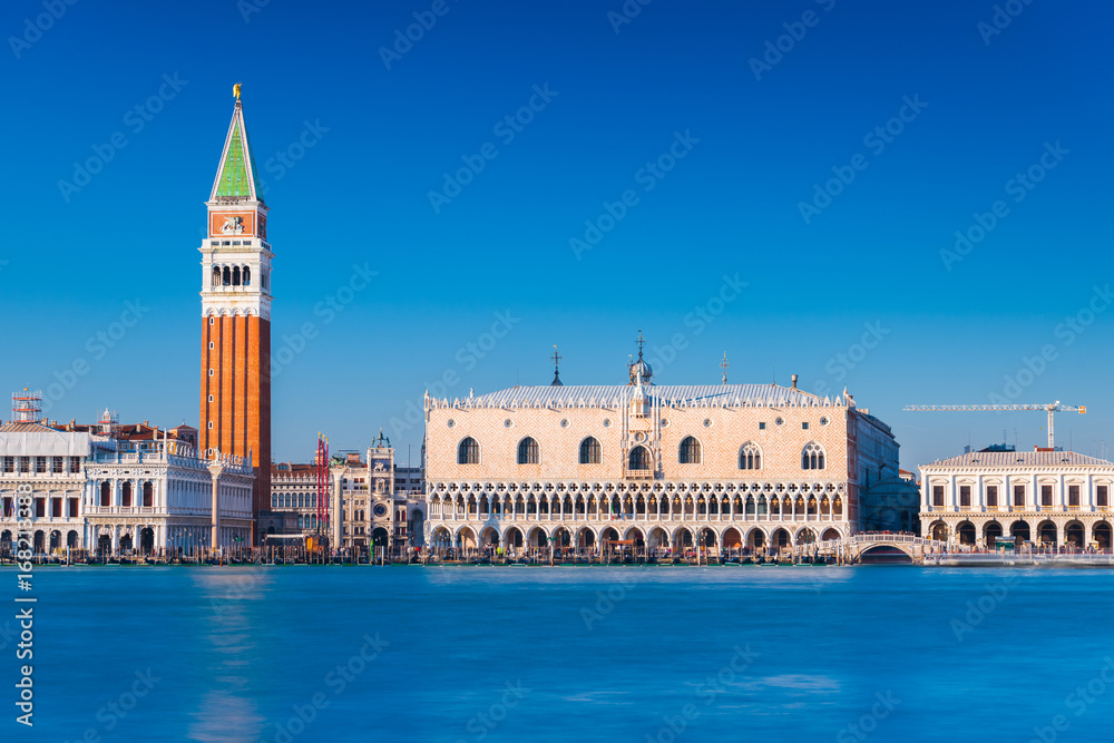 Venice cityscape. View of the San Marco Square (Piazza San Marco). Veneto region, Italy