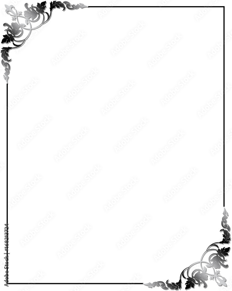 Obraz premium Frame border with ornaments