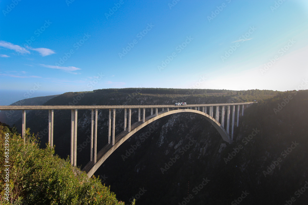 The Bloukrans Bridge is an arch bridge located near Nature's Valley, Western Cape, South Africa.
