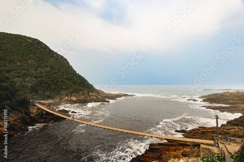 Suspension Bridge over the Storms river in Tsitsikamma National Park - South Africa