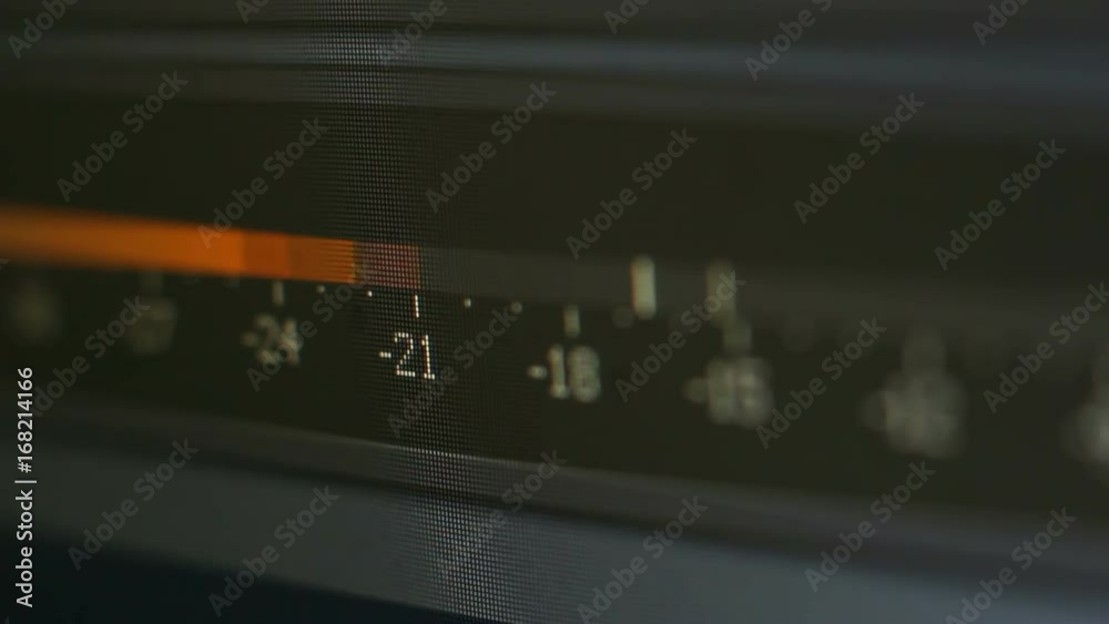 Close up shot of a software spectrum analyzer Close up shot of a software spectrum analyzer